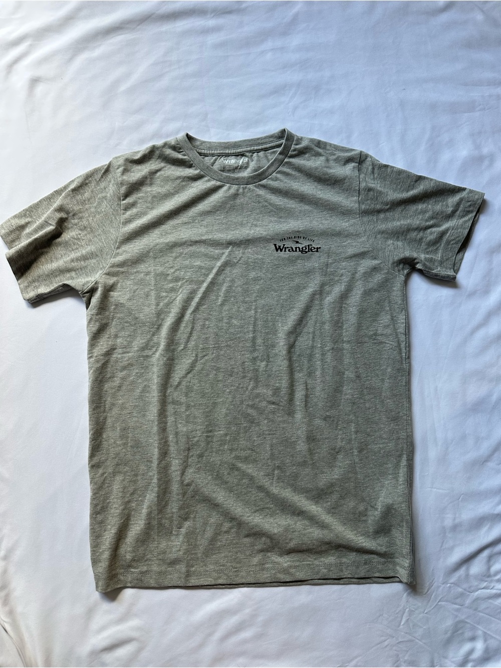 Wrangler Grey Neck Short Sleeve Tee